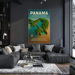Panama Canal Gateway of the World Poster