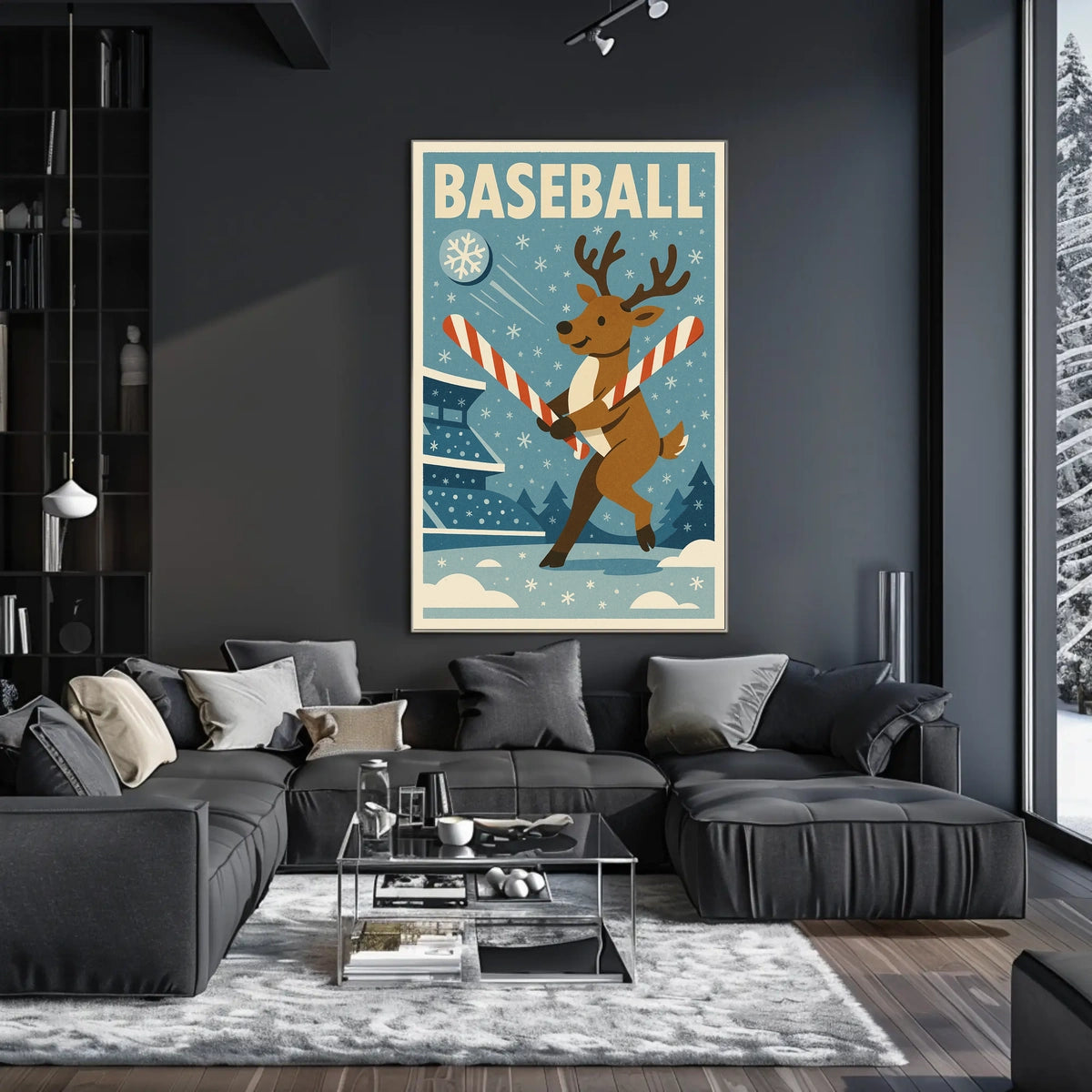 Winter Wonderland Baseball Poster