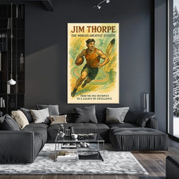 Jim Thorpe Icon of Athletic Excellence Jim Thorpe Poster