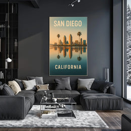 San Diego Skyline Poster