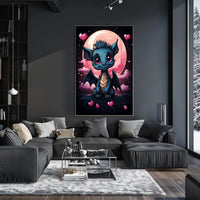 Moonlit Dreams The Adorable Dragon Art Print