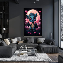 Moonlit Dreams The Adorable Dragon Art Print