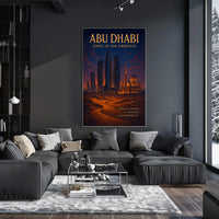Abu Dhabi Skyline Fusion Urban or Cityscape Poster
