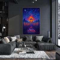 Majestic Iowa Myth Magic Poster
