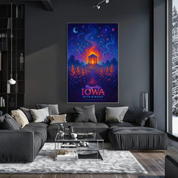 Majestic Iowa Myth Magic Poster