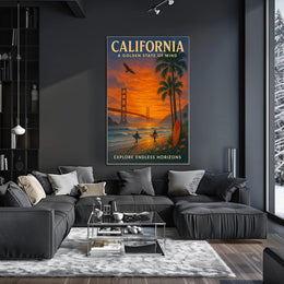 California A Golden State Of Mind Poster