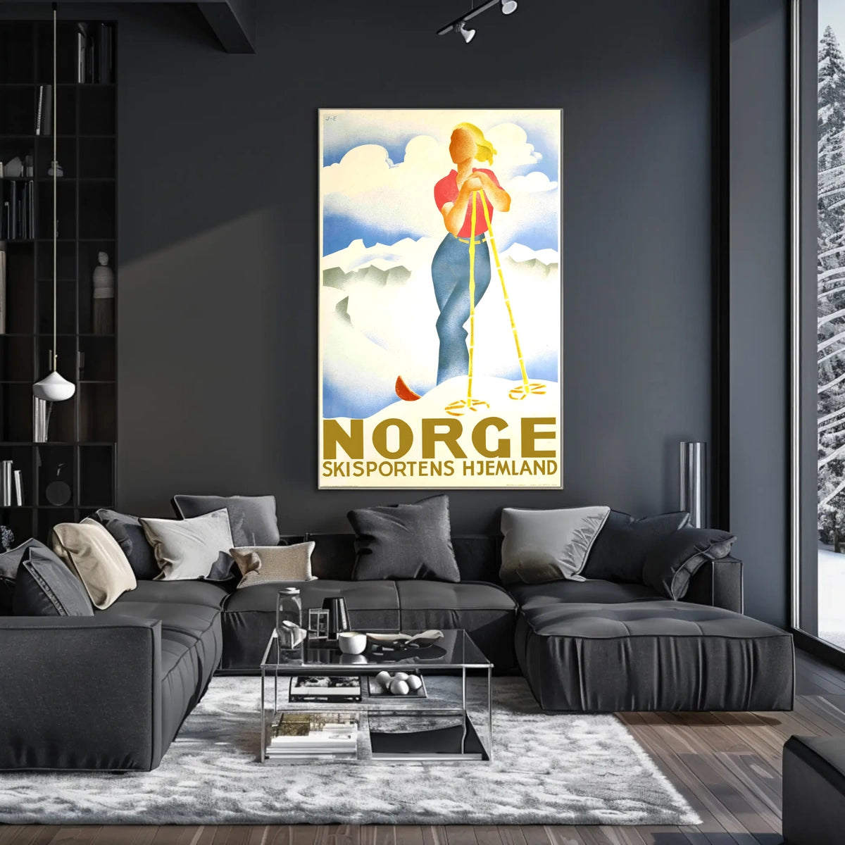 Norge Skisportens Hjemland Poster
