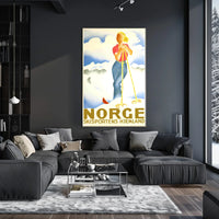 Norge Skisportens Hjemland Poster