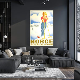 Norge Skisportens Hjemland Poster