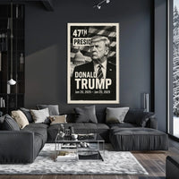 Donald Trump 47th President of the United States Digital Montaje Poster