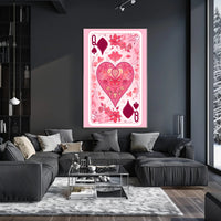 Queen of Spades Artistic Poster for Elegant Home Decor PosterGoat