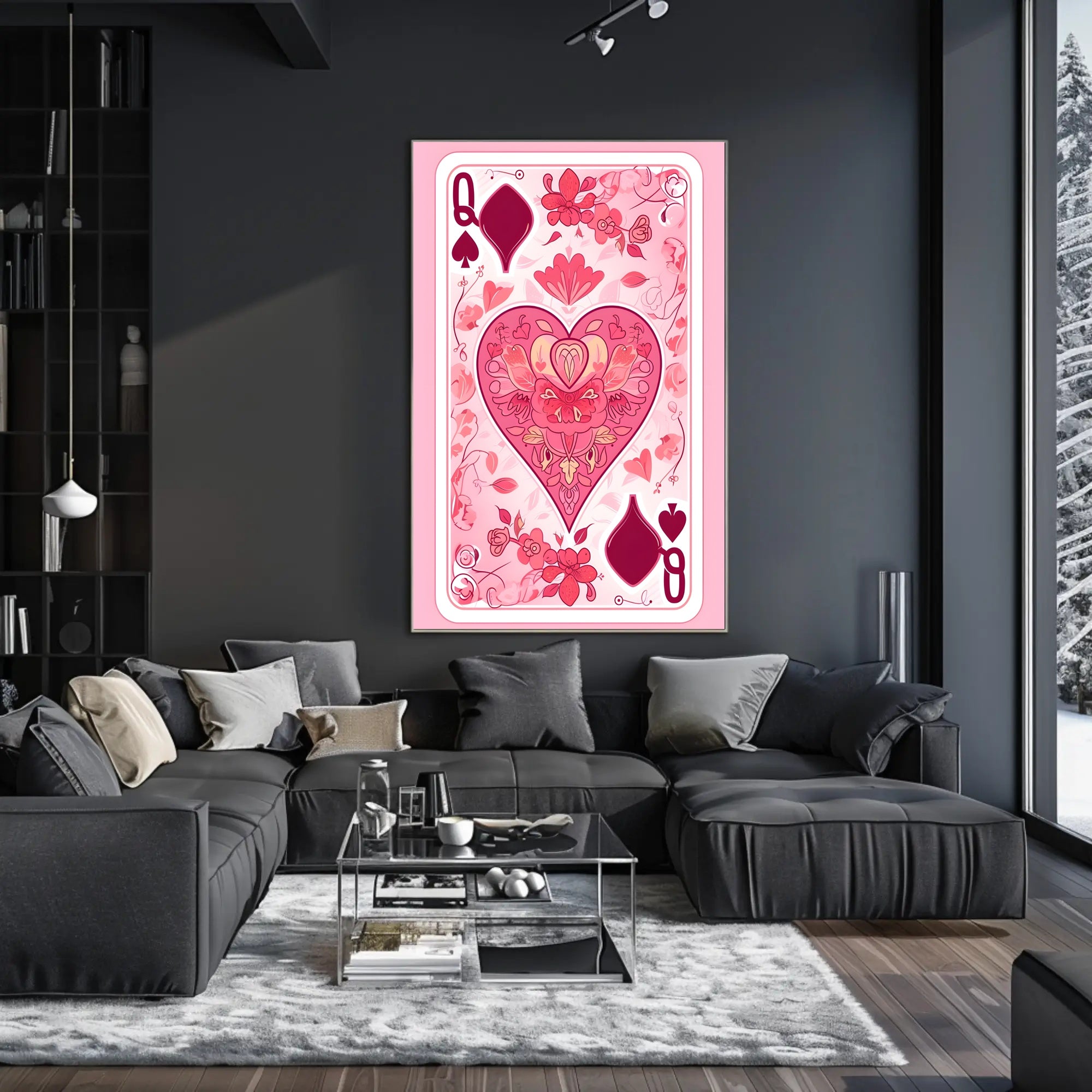 Queen of Spades Artistic Poster for Elegant Home Decor PosterGoat