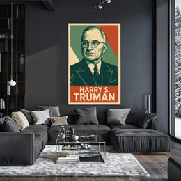 Harry S Truman Realism Photography Patriotic Poster