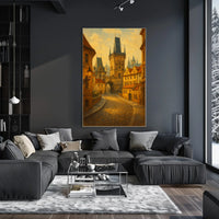 Enchanted Medieval Street Poster