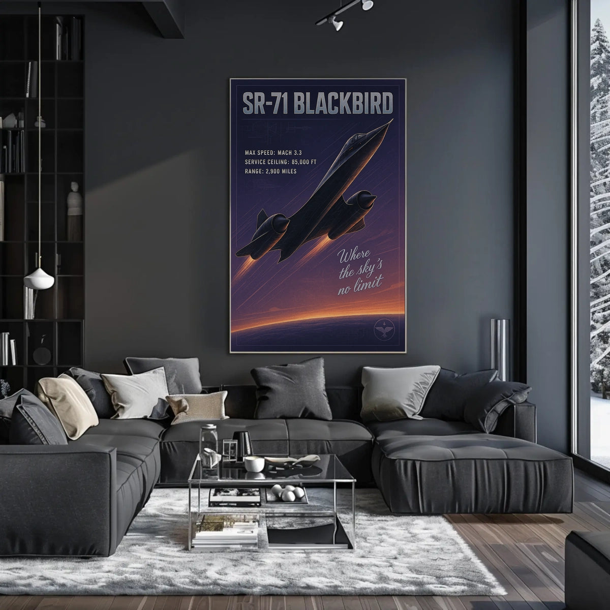 SR-71 Blackbird The Speed Icon Poster