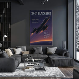 SR-71 Blackbird The Speed Icon Poster