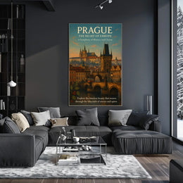 Prague The Heart of Europe Poster