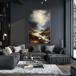 Dramatic Wilderness Landscape: Photorealistic National Park Poster