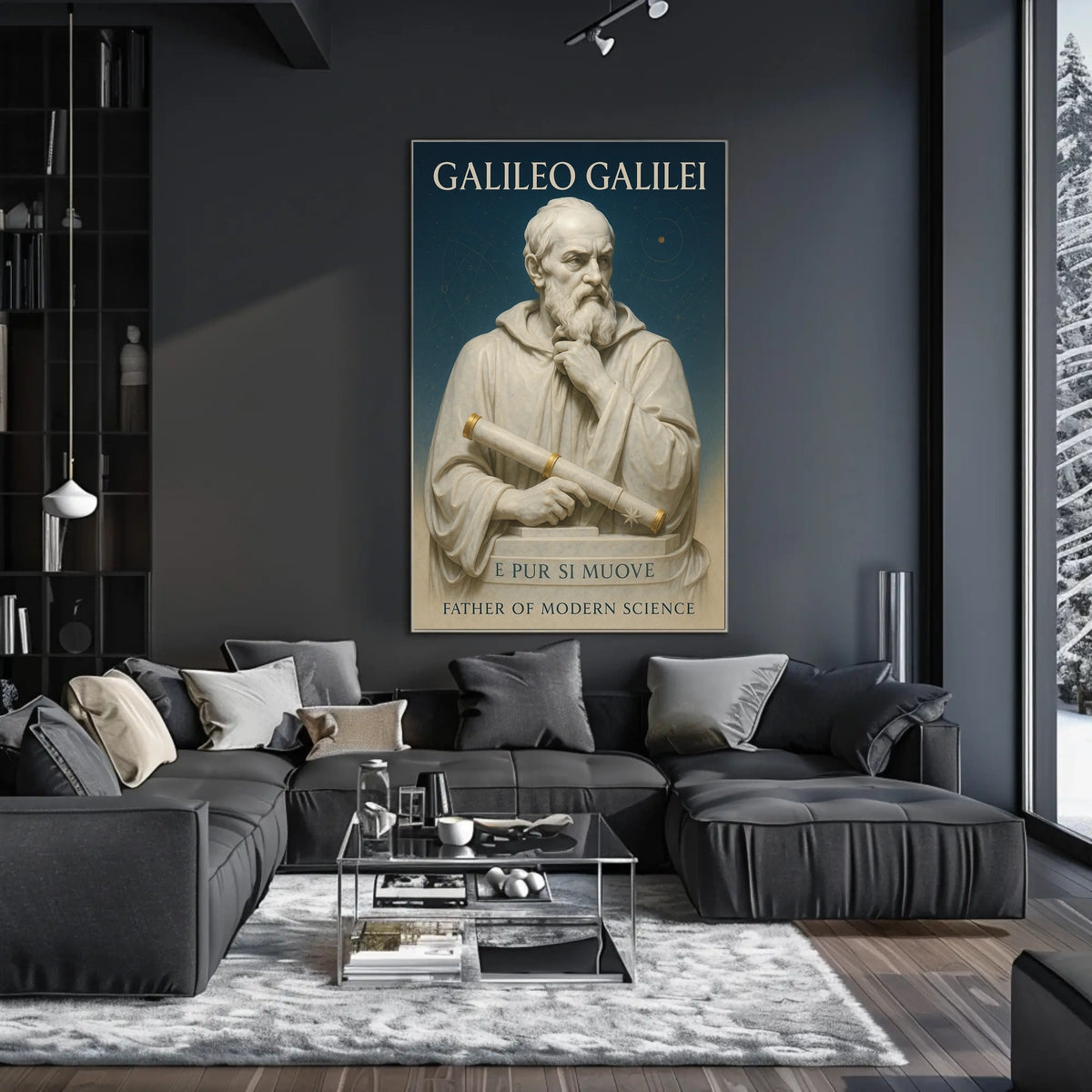 Galileo Galilei Father Of Modern Poster