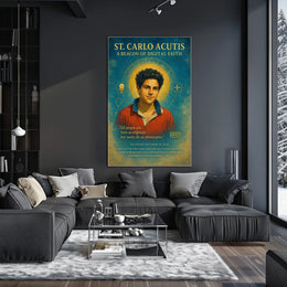 St. Carlo Acutis A Beacon Of Digital Poster