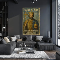 Saint Henry: Reverent Medieval Art Poster