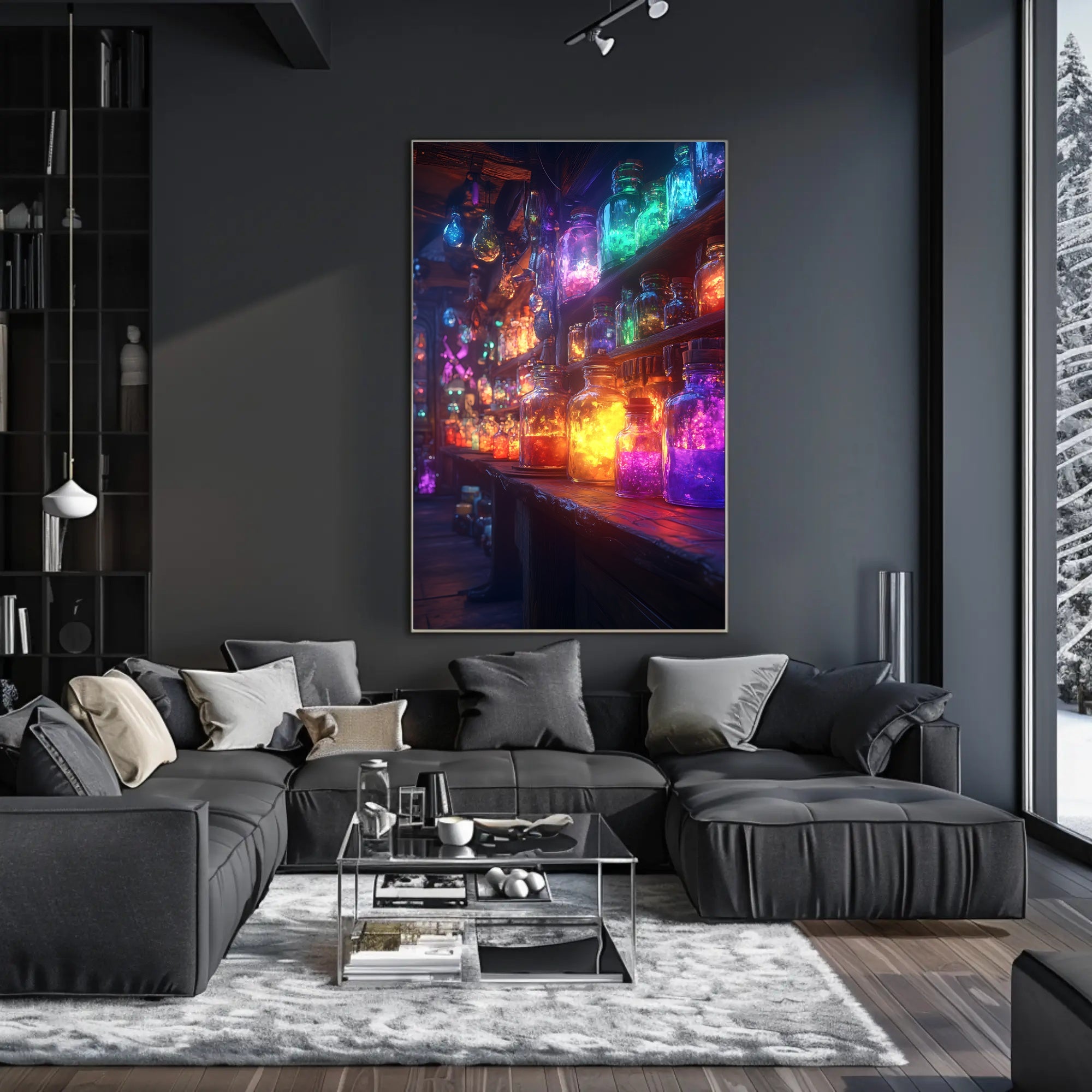 Magical Potion Laboratory with Fantastical Mystical Charm Fantasy Poster