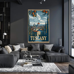 Scenic Tuscany: A Panoramic View of Tradition and Nature Poster