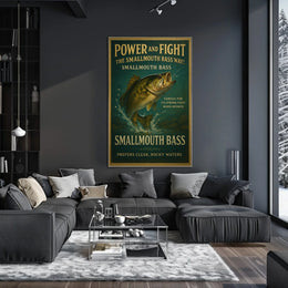 Power and Fight The Smallmouth Bass Way Poster