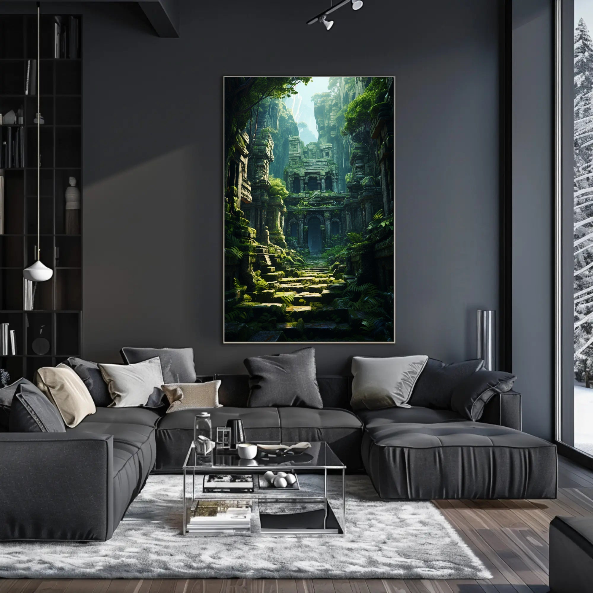 Ancient Jungle Ruins Poster