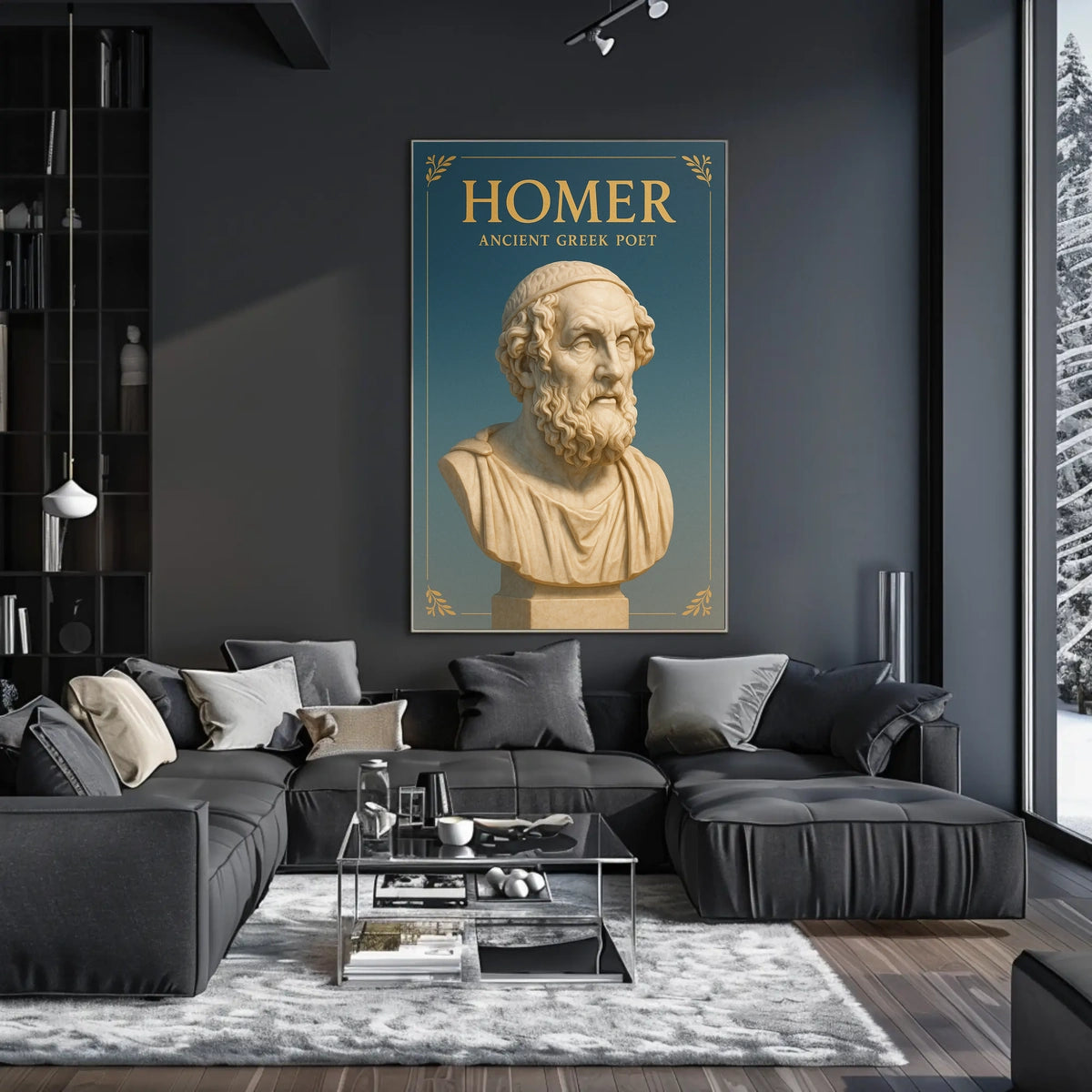 Homer Ancient Greek Poet Poster