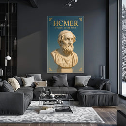 Homer Ancient Greek Poet Poster