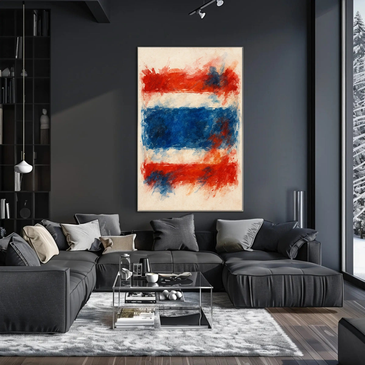 Abstract National Colors Poster