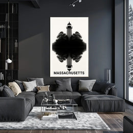 Massachusetts Lighthouse Reflection Poster