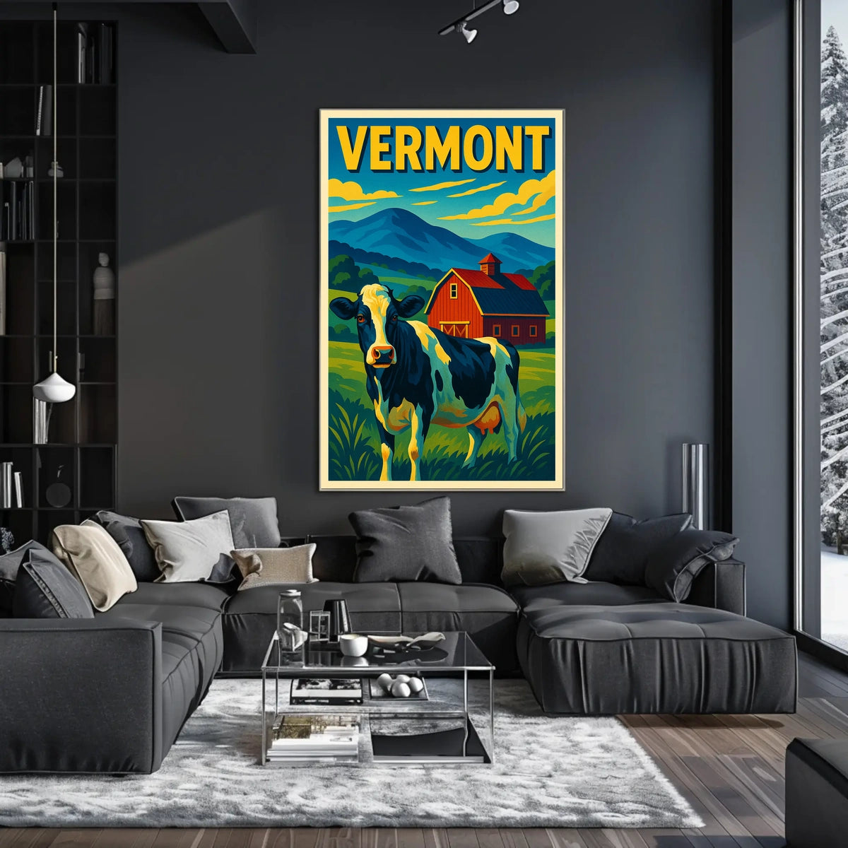 Vermont Countryside Charm Poster