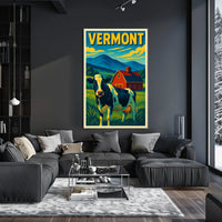 Vermont Countryside Charm Poster