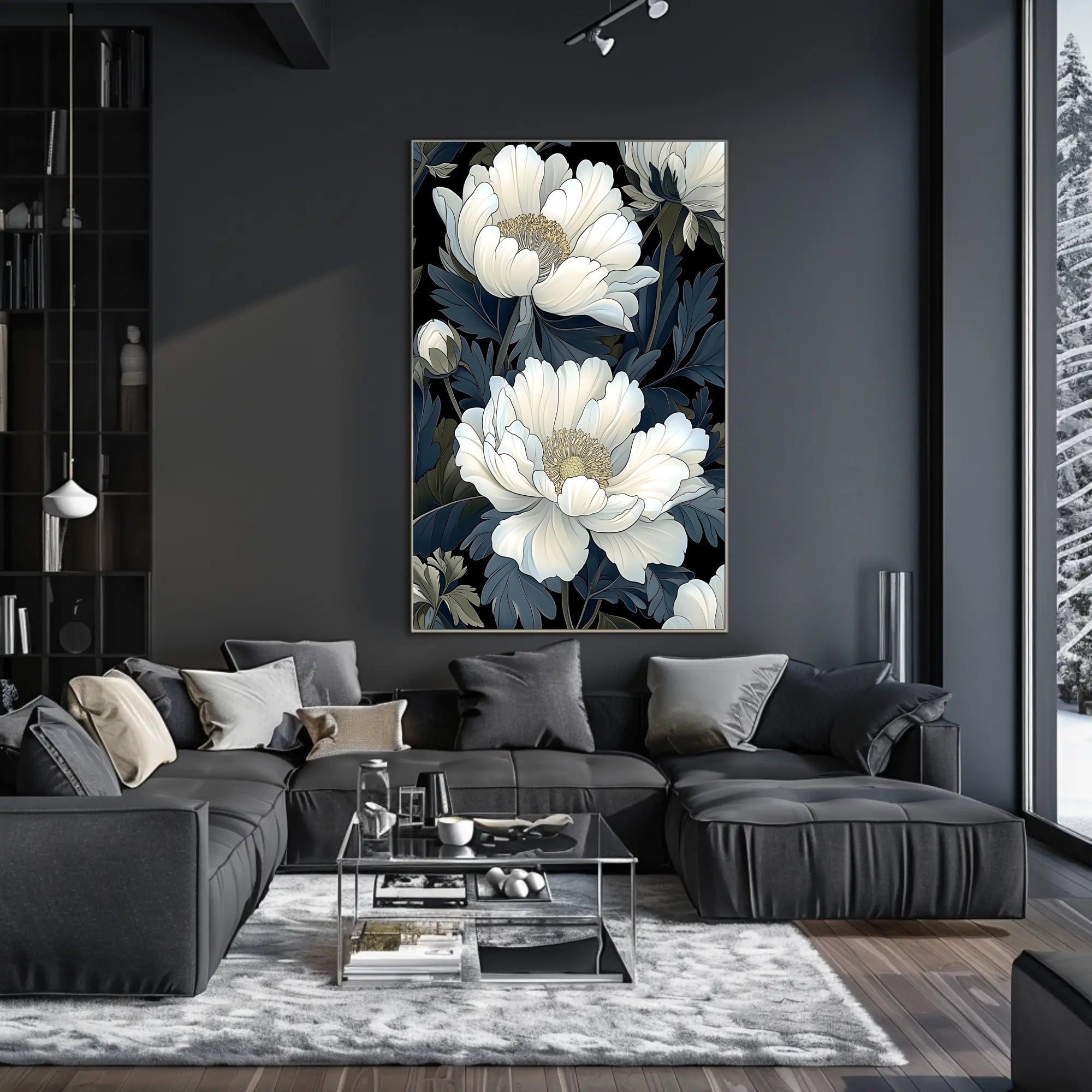 Elegant Blooms Art Print Wall Decor