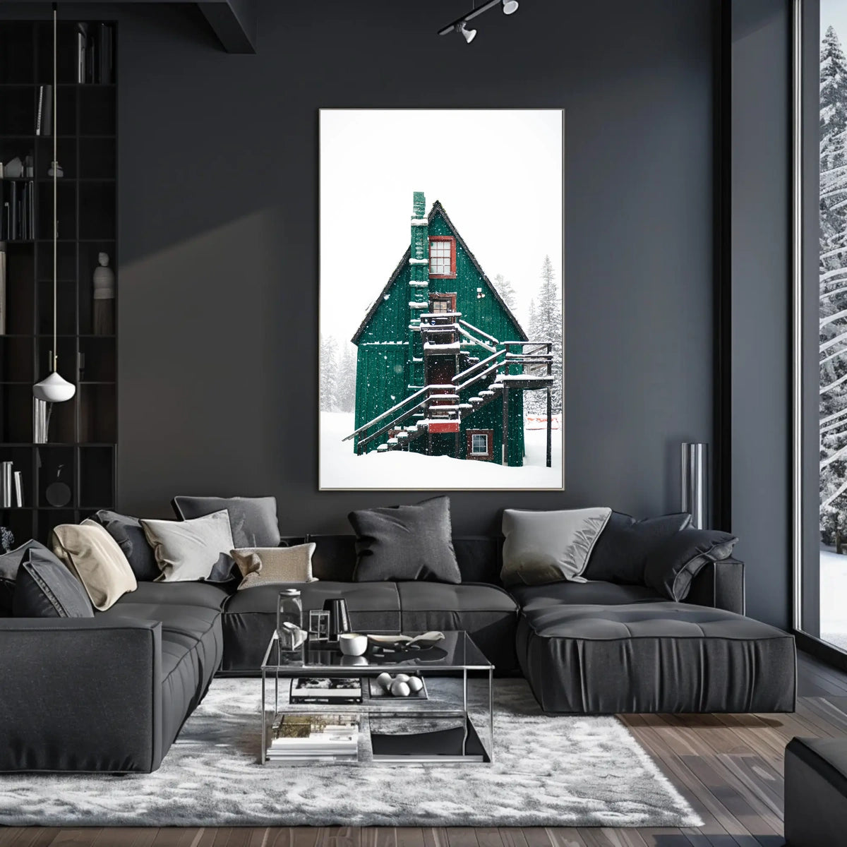 Winter Wonderland Cabin in National Park Poster