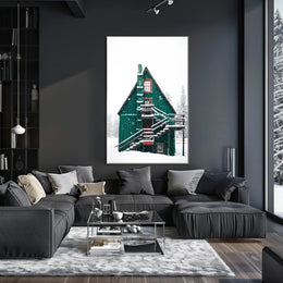 Winter Wonderland Cabin in National Park Poster