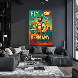 Germany Travel Adventure Retro-Modern Illustrated Travel Poster PosterGoat