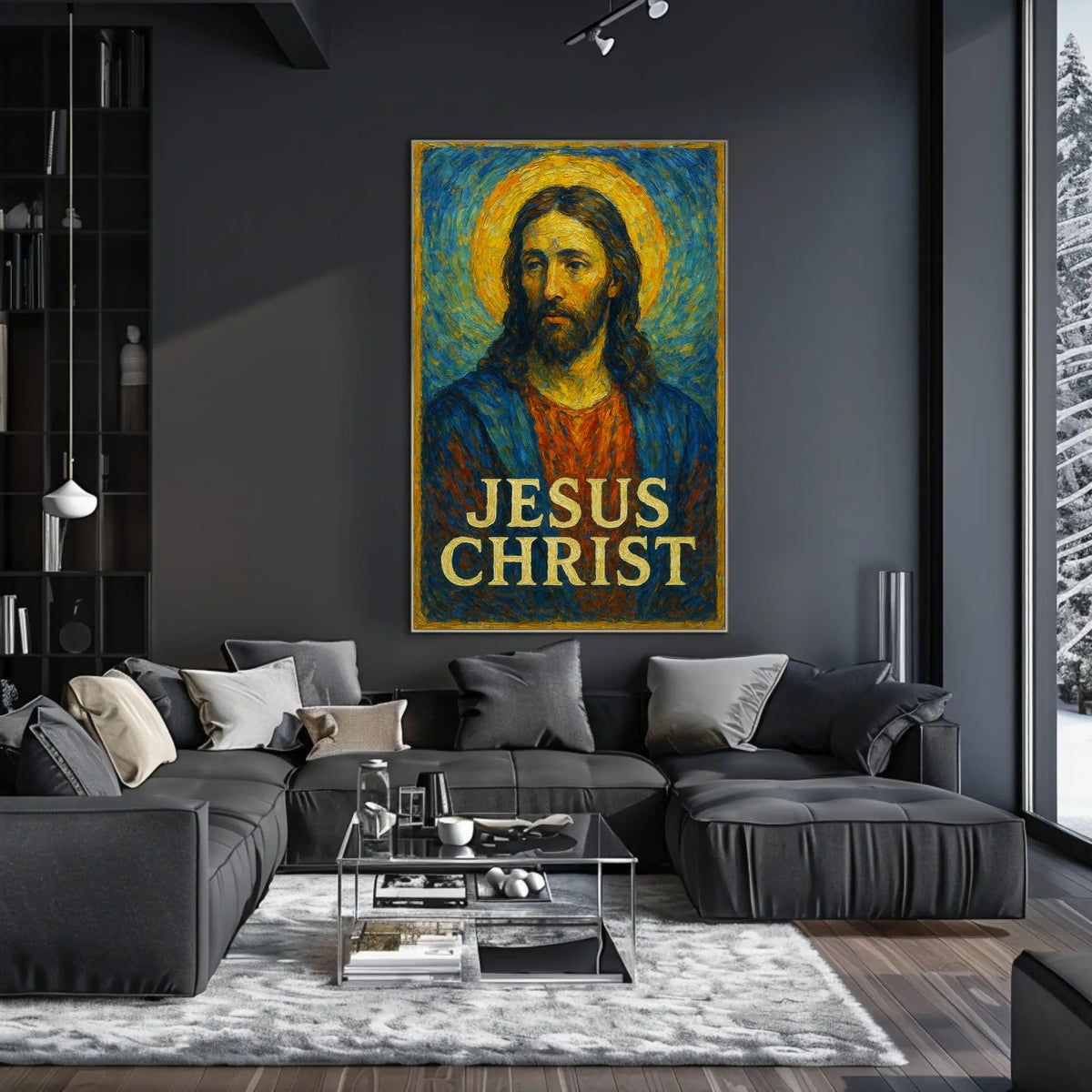 Jesus Christ Iconic Representation Poster