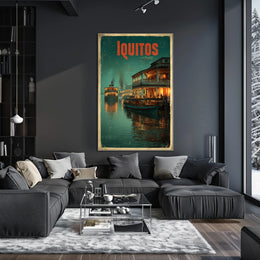 Iquitos A Glimpse of River Life Poster