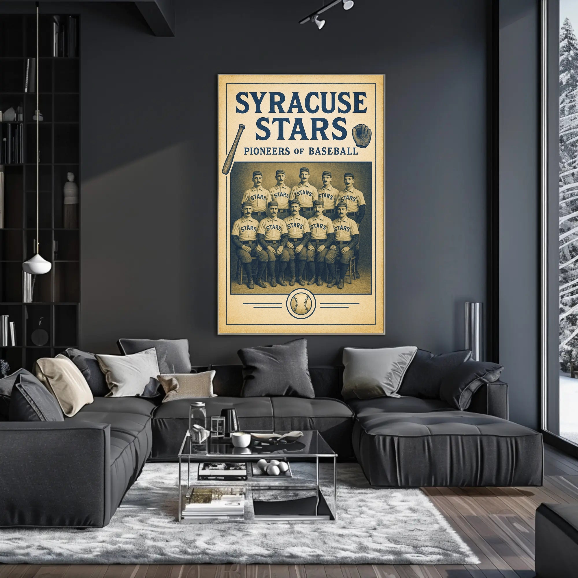 Syracuse Stars Pioneers of Baseball Poster PosterGoat