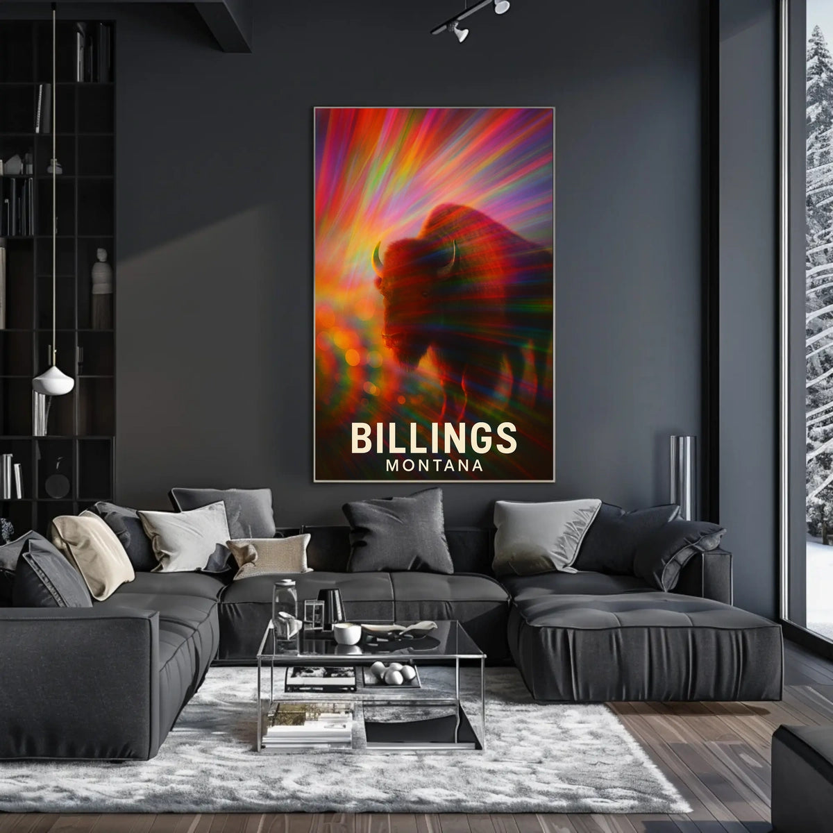 Billings Wilderness Wanderer Digital Painting Poster
