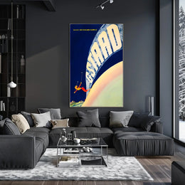 Gstaad Skiing Adventure Poster