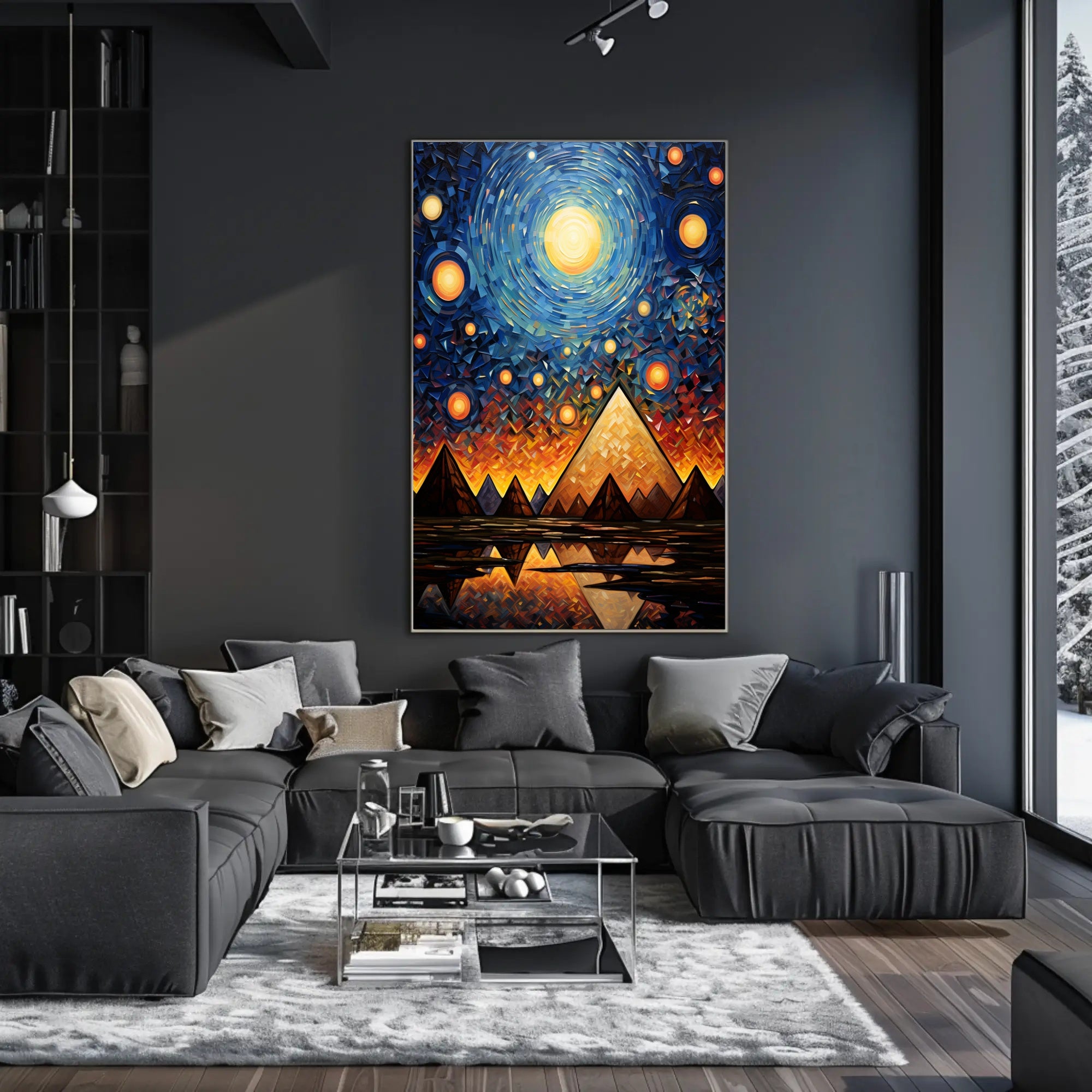Celestial Pyramids Poster