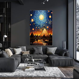 Celestial Pyramids Poster