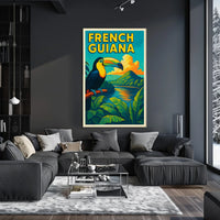 French Guiana Tropical Paradise Poster