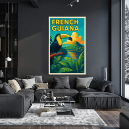 French Guiana Tropical Paradise Poster