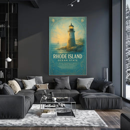 Rhode Island Ocean State Poster