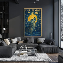 Christmas Moon Poster